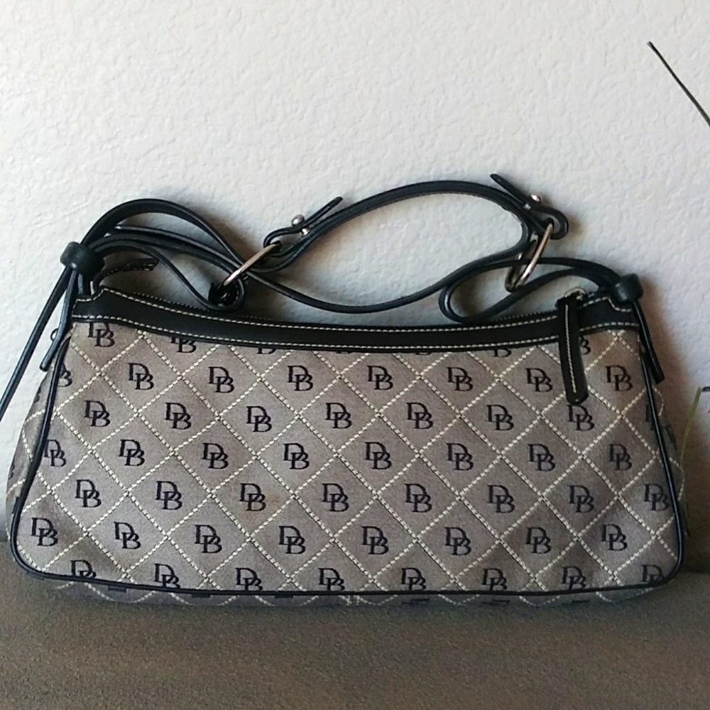 Dooney & Bourke Db Triangle Quilt Pattern Canvas … - image 2